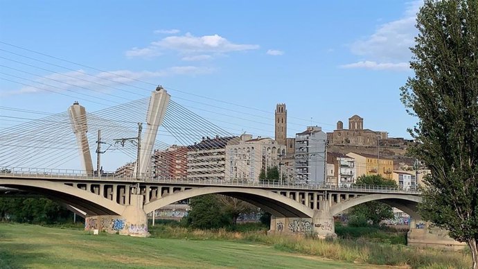 Lleida vista desde el barrio de Cappont.