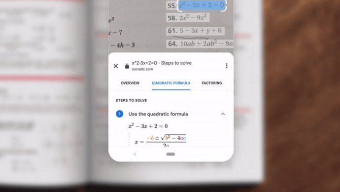 Google Lens aprende a solucionar problemas para ayudar a hacer los deberes
