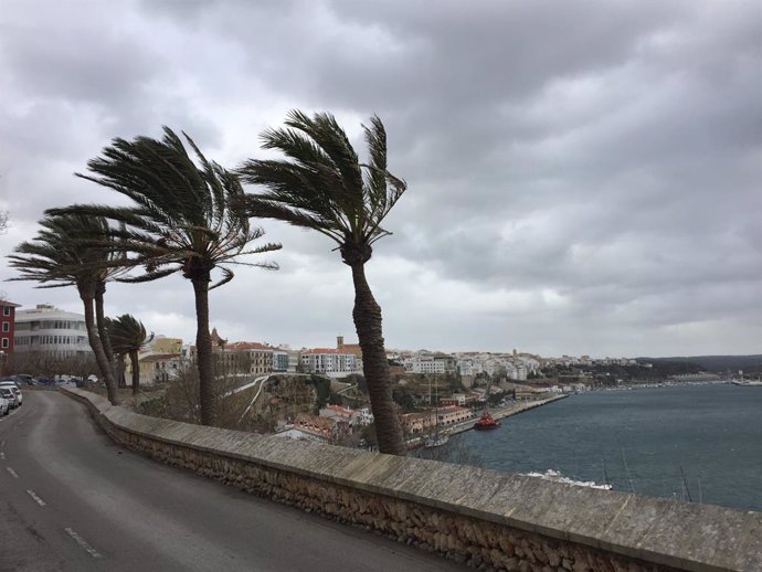 Mal tiempo en Menorca.