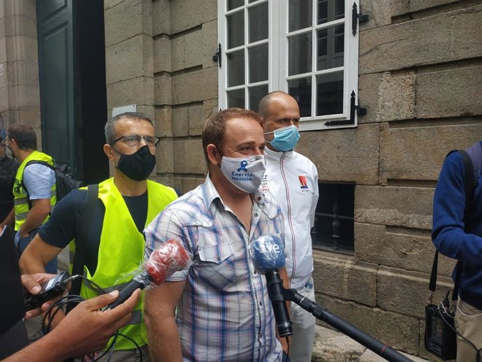 José Antonio Zan en declaracions davant el Consello de Relacións Laborais abans de reunió entre comit i Alcoa