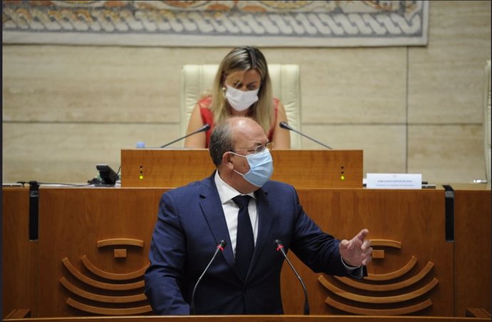 El presidente del  PP de Extremadura, José Antonio Monago, en la Asamblea, en una imagen de archivo.