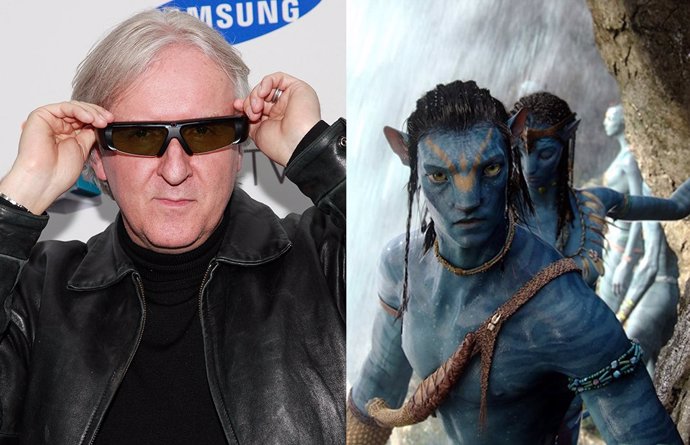 El Director James Cameron Junto A Sus Criaturas De Avatar