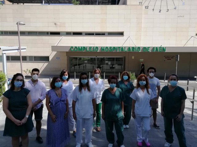 Participantes en el Aula de Diabetes del Hospital de Jaén.