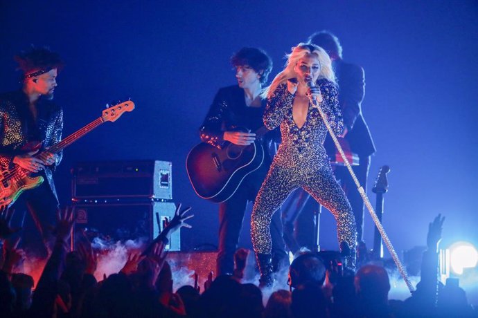 February 10, 2019 - Los Angeles, California, United States: Lady Gaga performs onstage at the 61st GRAMMY Awards at STAPLES Center in Los Angeles, CA. Sunday, February 10, 2019. (Robert Gauthier / Los Angeles Times/Contacto)