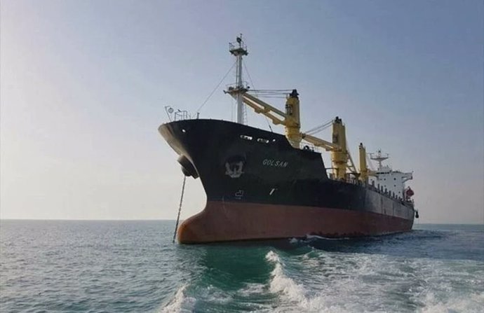Imagen de archivo de un buque enviado por Irán a Venezuela con alimentos