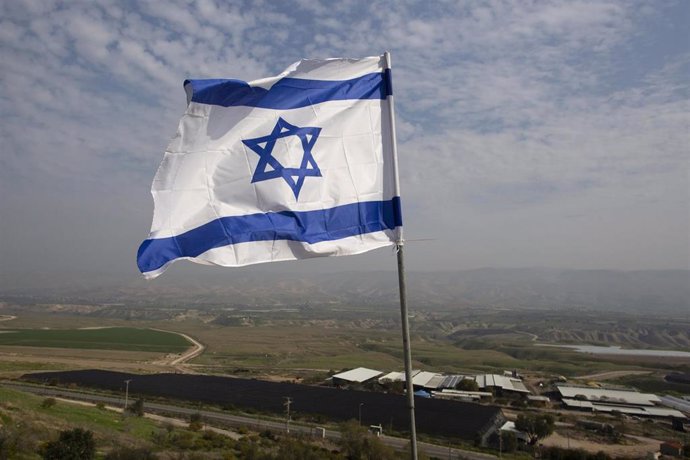 Imagen de archivo de una bandera de Israel.