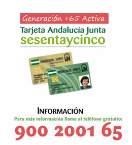 Tarjeta Andalucía Junta sesentaycinco