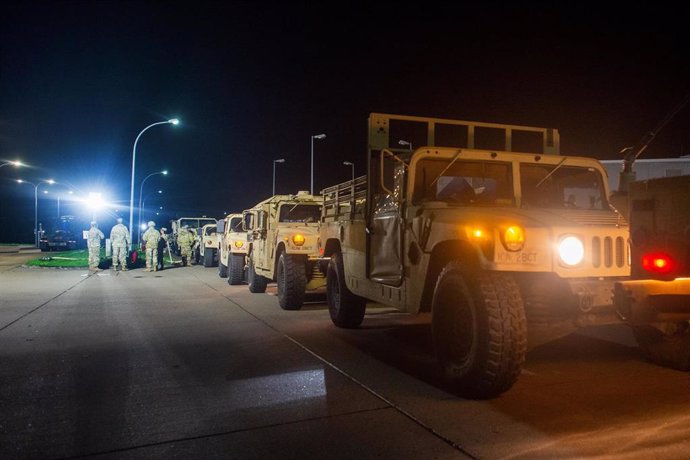 Convoy militar de EEUU con destino a Polonia