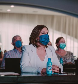 La presidente del PP de Valncia y portavoz de la formación en el Ayuntamiento de la ciudad, María José Catalá, en el congreso del partido.