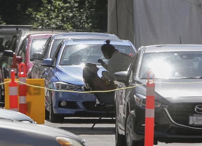 Prueba de coronavirus en Vancouver.