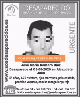 Localizan sin vida al varón desaparecido en Alcaudete