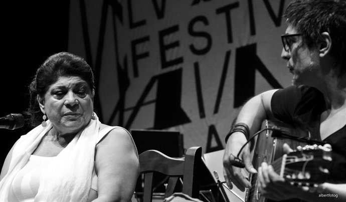 Una actuación en el Festival del Cante de las Minas