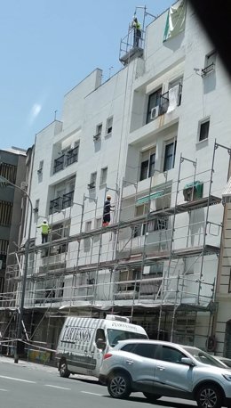 Promoción de viviendas en la calle Cristóbal Colón, en Huelva