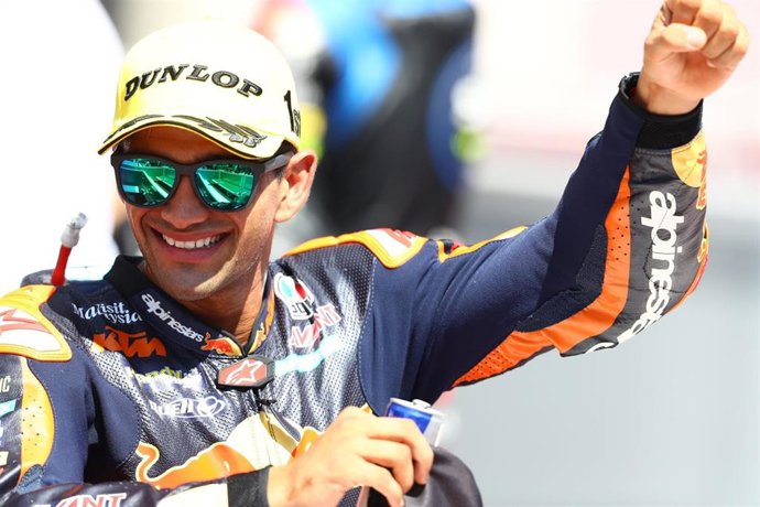 Jorge Martín celebra su victoria en el Gran Premio de Austria 2020