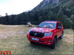 Los Bombers de la Generalitat localizan el cuerpo sin vida de una mujer en el fondo de un barranco en la Vall de Boí