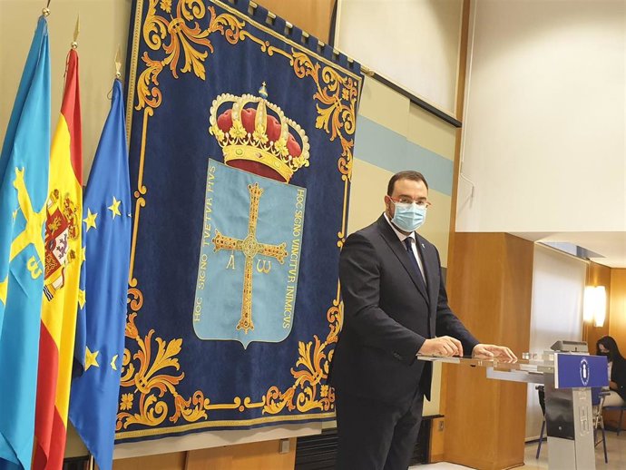 El presidente del Principado, Adrián Barbón