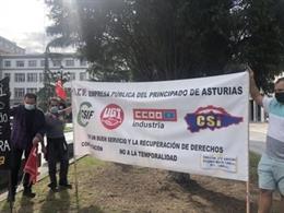 Concentración de trabajadores de Itvasa