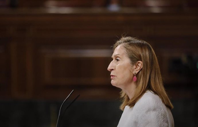 La vicepresidenta segunda del Congreso y diputada del PP, Ana Pastor, interviene durante una sesión plenaria en el Congreso de los Diputados, en Madrid (España), a 21 de julio de 2020. Durante el pleno, el Congreso debate y vota, para su aprobación defi