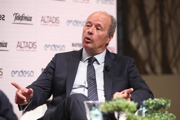 El ministro de Justicia, Juan Carlos Campo, durante uno de los Desayunos Informativos de Europa Press, en Madrid, (España), a 13 de julio de 2020.