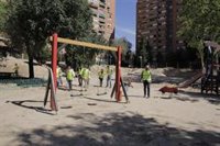 La plaza de Nueva Orleans, en Ciudad Lineal, tendrá zonas infantiles y de mayores y más árboles tras su remodelación