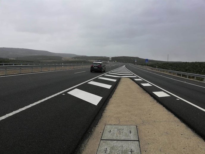 Imagen de archivo de la Autovía del Olivar a su paso por Baeza.