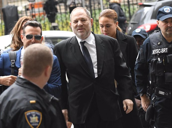 Harvey Weinstein, en el año 2019 antes de entrar a un juicio por acusaciones de acoso sexual