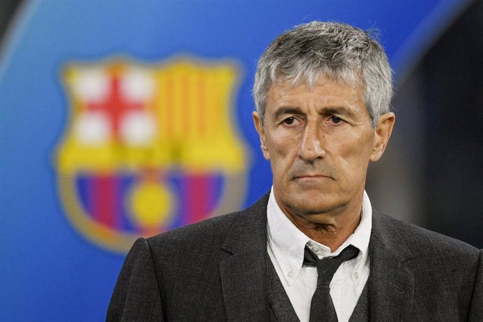 Quique Setién, entrenador del FC Barcelona.