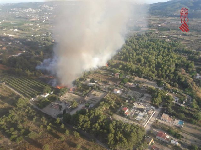 Incendio en Xàbia