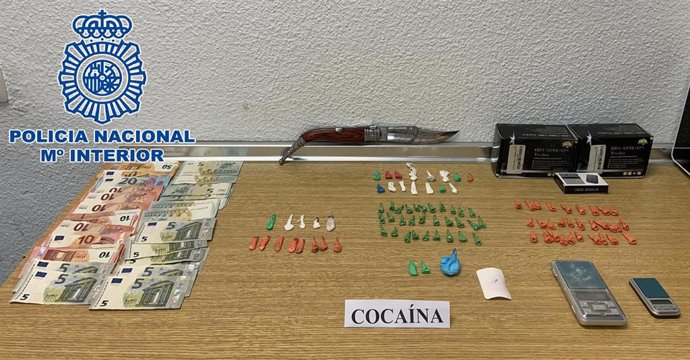 Material incautado por la Policía Nacional