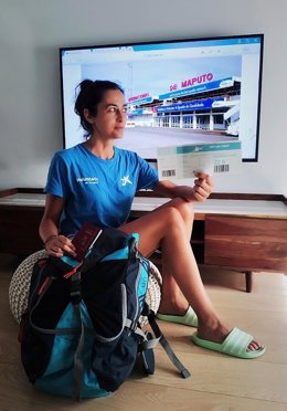 Una de las cooperantes participantes en CooperantesCaixa.