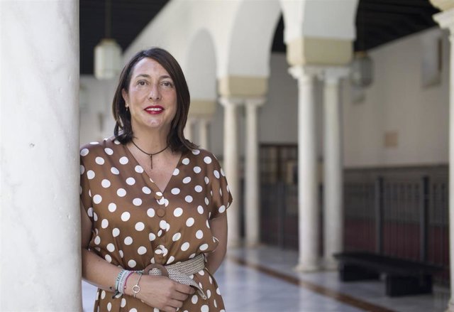 Loles López, durante la entrevista