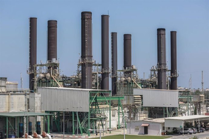Planta de Nuseirat, la única que suministra electricidad en la Franja de Gaza
