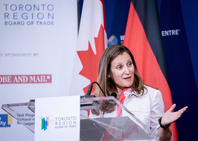 AMP.- Canadá.- Trudeau nombra a Chrystia Freeland nueva ministra de Finanzas de 