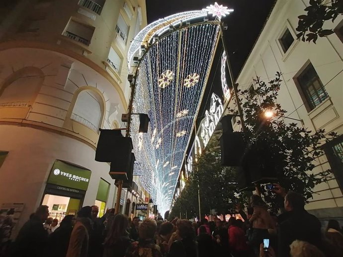 Inauguración del espectáculo navideño de 2019 creado por Ximenez Group en Córdoba, en una imagen de archivo.