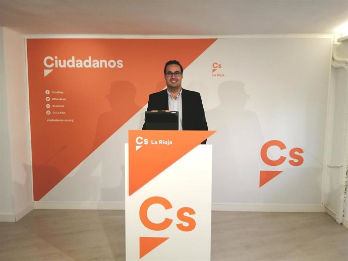 El secretario de Acción Institucional de Ciudadanos La Rioja, Alberto Reyes