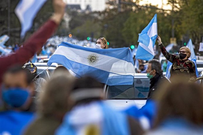 Protestas contra el Gobierno de Alberto Fernández en Buenos Aires