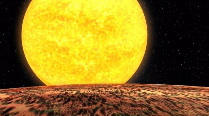 Un núcleo de gigante de gas se abrasa ante su estrella a 700 años luz