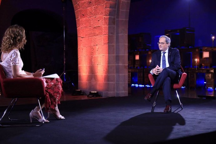 Entrevista de Tv3 al president de la Generalitat, Quim Torra.