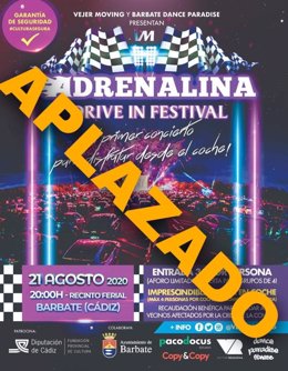 Aplazado el 'Adrenalina Drive In Festival'