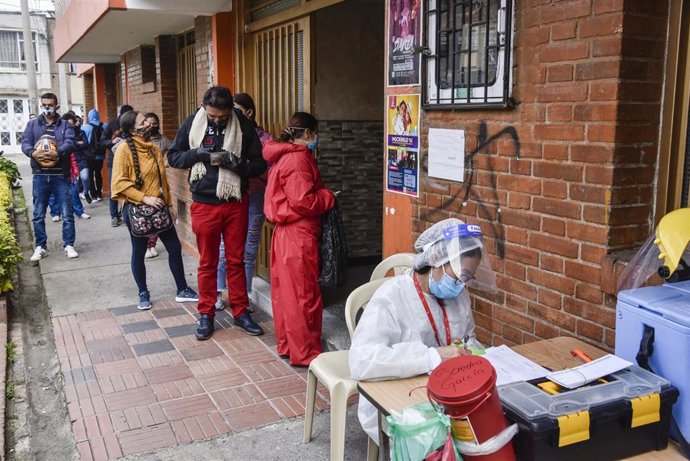 Pruebas del coronavirus en Bogotá