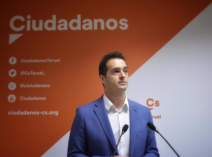 El portavoz del grupo provincial de Ciudadanos en la Diputación de Teruel, Ramón Fuertes.