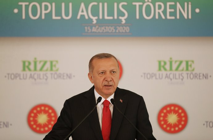 Grecia/Turquía.- Erdogan llama al diálogo en el Mediterráneo y dice que "ningún 