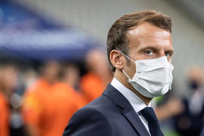 Emmanuel Macron asiste a la final de la Copa de Francia
