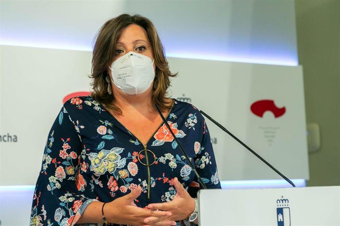 Consejera de Economía, Empresas y Empleo, Patricia Franco, en rueda de prensa.