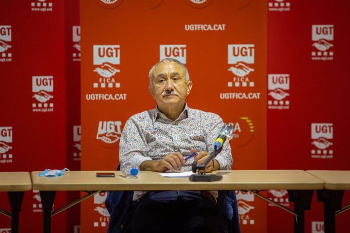 El Secretari General d'UGT, Pepe Álvarez, a Barcelona, Catalunya (Espanya) a 8 de juny de 2020.