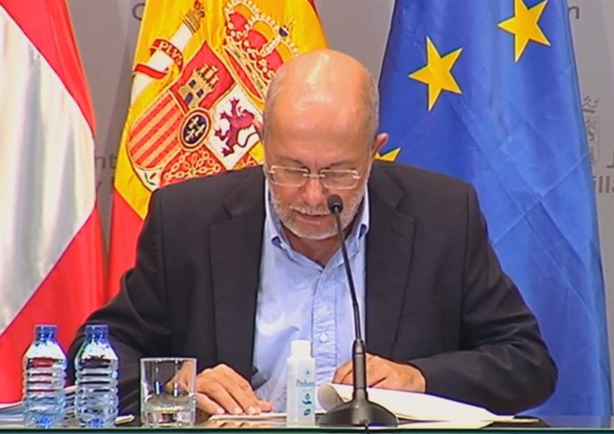 Francisco Igea en la rueda de prensa para detallar los acuerdos del Consejo de Gobierno de la Junta.