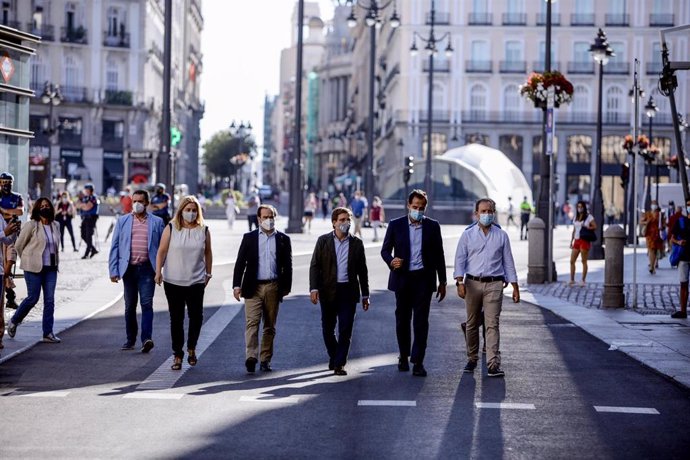 Inauguración de la peatonalización de la Puerta del Sol.