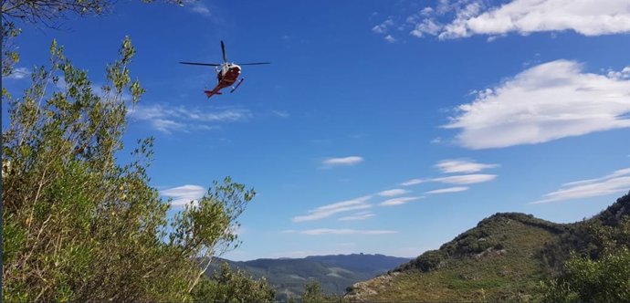 Rescate del helicóptero del Gobierno