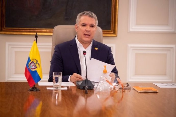 Imagen del presidente de Colombia, Iván Duque.