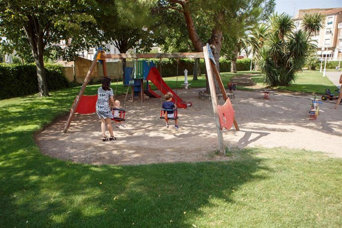 Parque en San Adrián donde se va a crear una nueva zona infantil de juegos